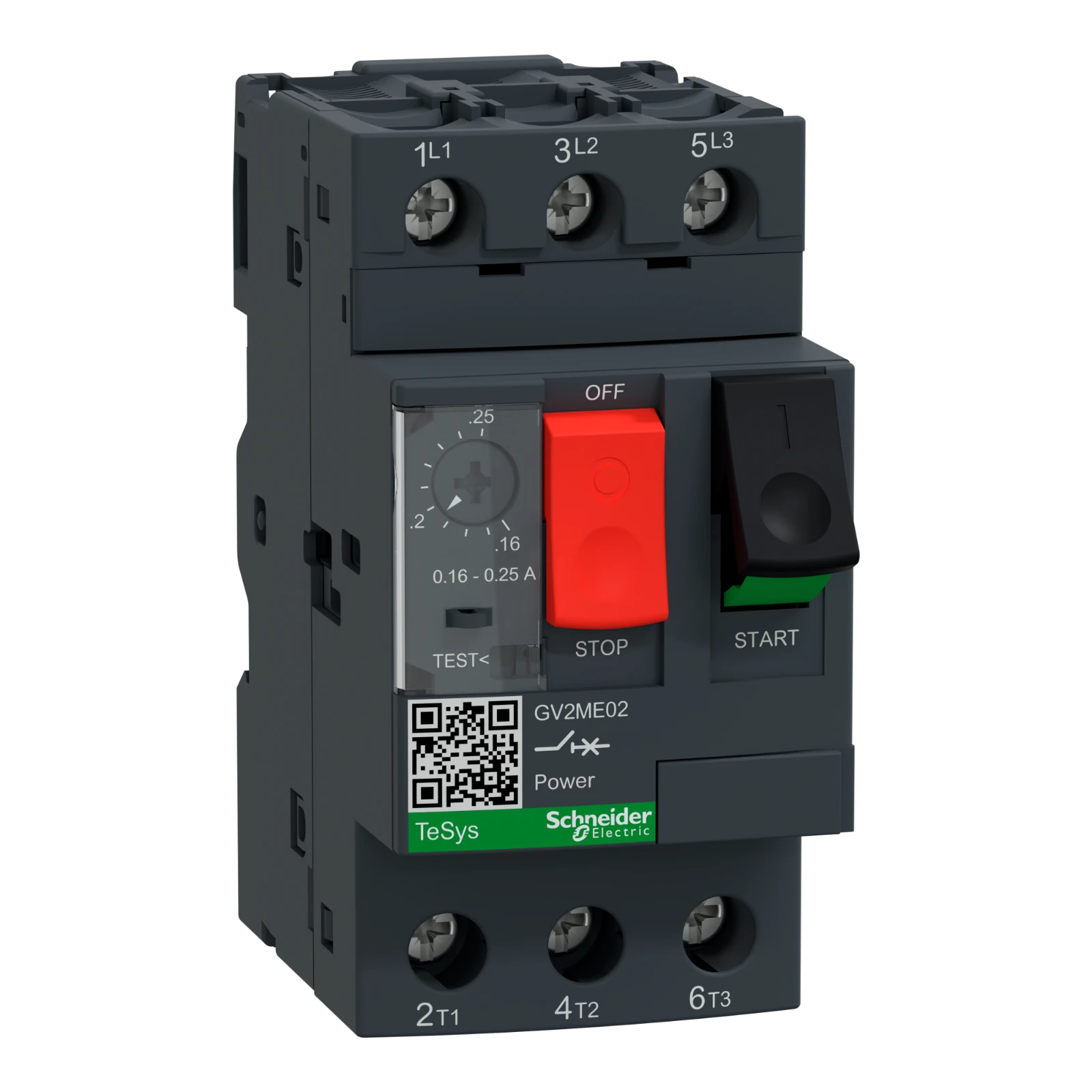 Schneider Electric Motorbeveiligingsschakelaar GV2ME02 GV2ME02 12170800