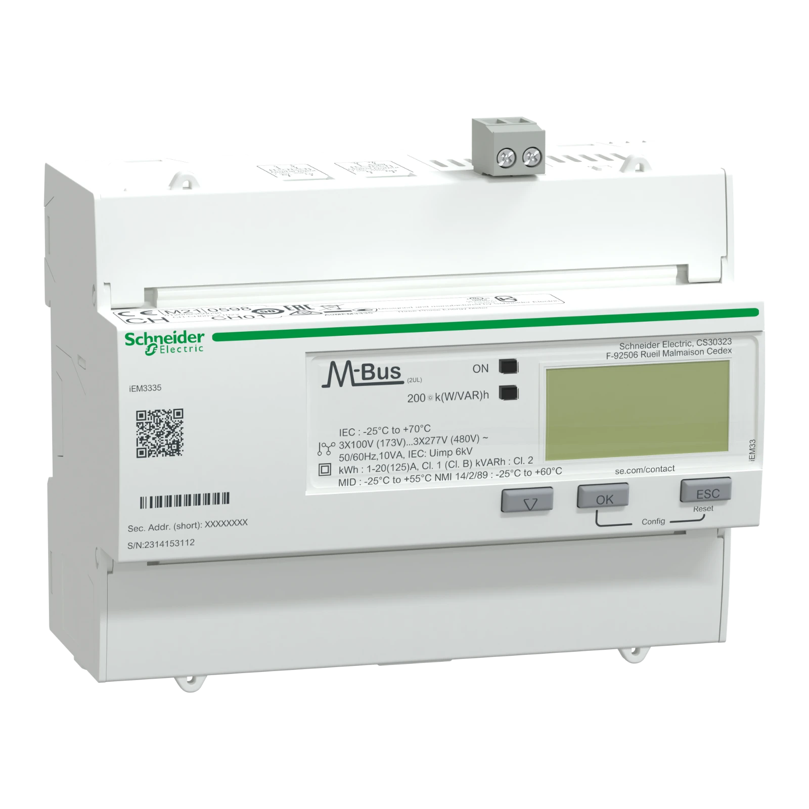 Schneider Electric Elektriciteitsmeter A9MEM3335 A9MEM3335 12172707