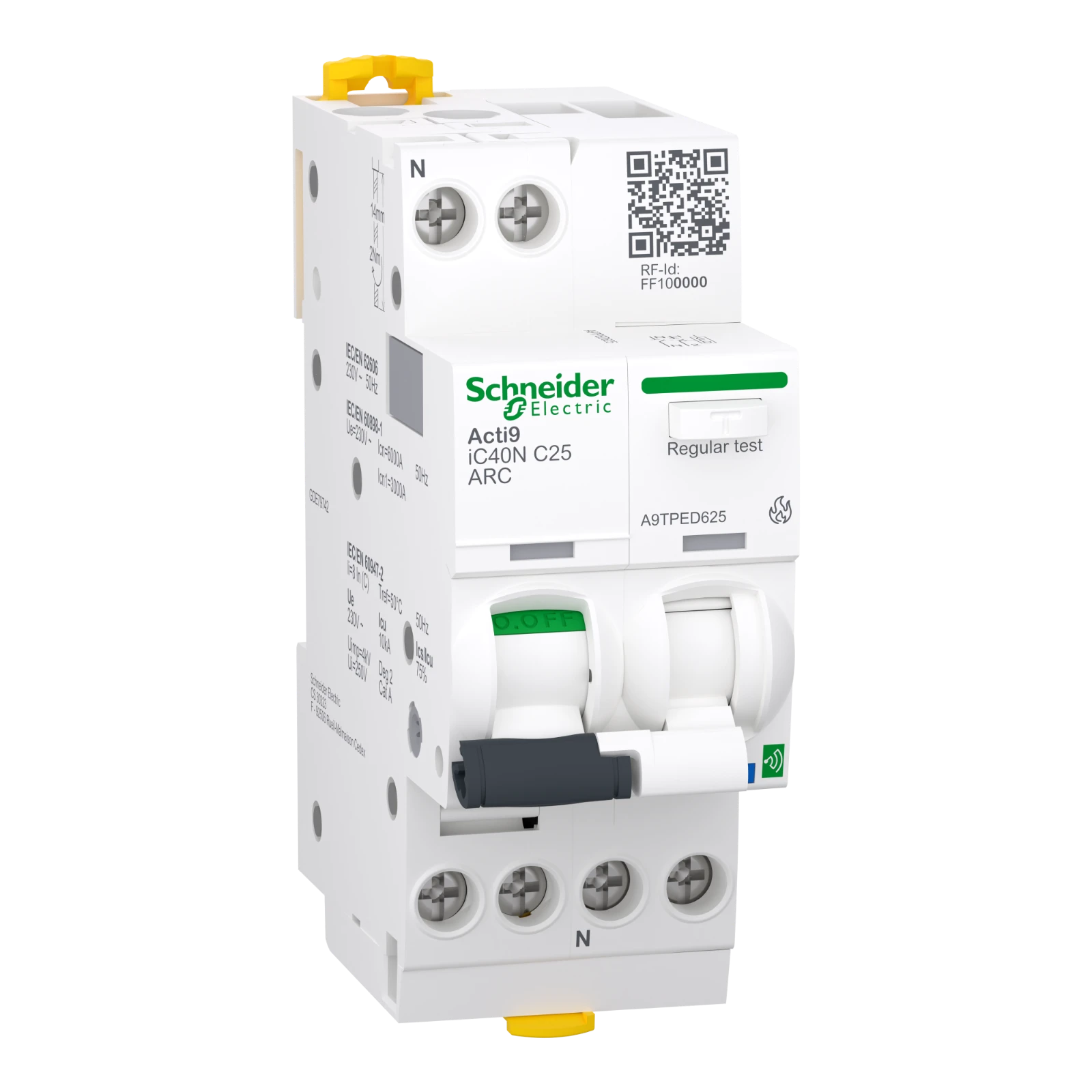 Schneider Electric Installatieautomaat met nevenapparaat A9TPED625 A9TPED625 12174038