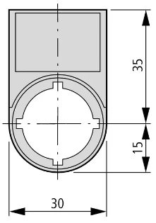 Eaton - Tekstschilddrager drukknop/signaallamp - M22S-ST-X 216392 12387690