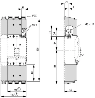 Eaton - Bedradingsset vermogensschakelaar - NZM1-XKS 260019 12387831