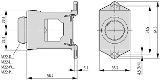 Eaton - Toebehoren/onderdelen voor drukknop/signaallamp - M22-IVS 216400 12387962