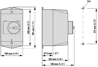 Eaton - Schakelaarkast leeg - CI-K2-PKZ0-GR 219655 12388004