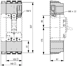 Eaton - Vermogensschakelaar scheidingsplaat - NZM2-XKSA 260038 12388014