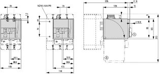 Eaton - Elektrische aandrijving voor vermogensschakelaar - NZM2-XRD208-240AC 115391 12388045