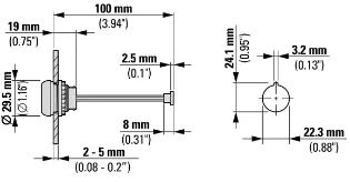 Eaton - Drukknop frontelement - M22-DZ-B 254833 12388047