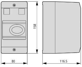 Eaton - Schakelaarkast leeg - CI-PKZ01-G 281404 12388121