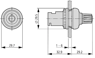 Eaton - Potentiometer voor paneelinbouw - M22-R2K2 171157 12388533
