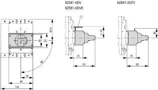 Eaton - Bedieningsknop voor vermogensschakelaar - NZM1-XDV 260125 12388641