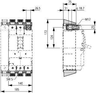 Eaton - Bedradingsset vermogensschakelaar - NZM3-4-XKC 266783 12388733