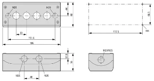 Eaton - Drukknopkast leeg - M22-I4 216539 12388758