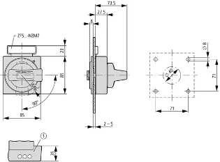 Eaton - Bedieningsknop voor vermogensschakelaar - NZM1-XTVDV-NA 100683 12388783
