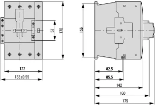 Eaton - Magneetschakelaar - DILMP160(RAC240) 109915 12388896