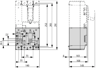 Eaton - Lekstroom-relais voor vermogensschakelaar - NZM2-4-XFI 292344 12388923