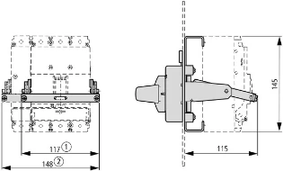 Eaton - Bedieningsknop voor vermogensschakelaar - NZM1-XRAV 107245 12388972