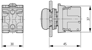 Eaton - Signaallamp frontelement - M22-L-R 216772 12389106
