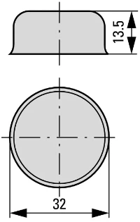 Eaton - Beschermhoes/-kap drukknop/signaallamp - M22-T-D 216395 12389444