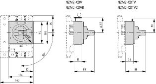 Eaton - Bedieningsknop voor vermogensschakelaar - NZM2-XDV 260127 12389446
