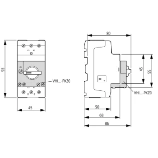 Eaton - Vermogensschakelaar voor trafo-, generator- en installatiebeveiliging - PKZM0-16-T 088917 12389522