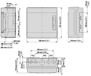 Eaton - Groepenkast, leeg - IKA-1/8-ST-UV 174189 12389620