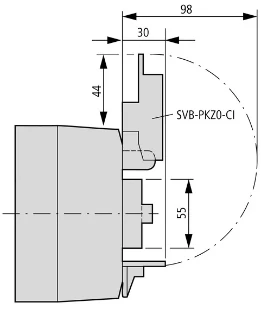 Eaton - Schakelaarkast leeg - CI-K2-PKZ0-GR 219655 12389664