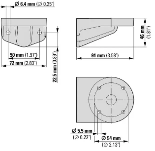 Eaton - Muurbeugel voor signaalzuil - SL7/4-FW 171446 12389804