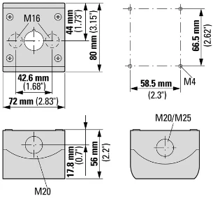 Eaton - Drukknopkast leeg - M22-I1 216535 12389956