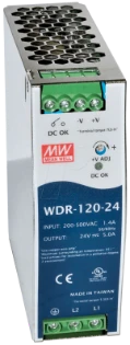 Mean Well - Gelijkstroomvoedingseenheid - WDR120-24 WDR-120-24 12468392
