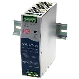 Mean Well - Gelijkstroomvoedingseenheid - SDR12024 SDR-120-24 12468425