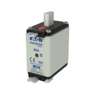 Eaton - Smeltpatroon (mes) - 80Amp 400V AC GFF 00 NH FUSE 80NHFF00BI-400 12931263
