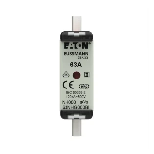 Eaton - Smeltpatroon (mes) - NH FUSE 63AMP 500V SIZE 000 GG IMGL 63NHG000BI 12931680