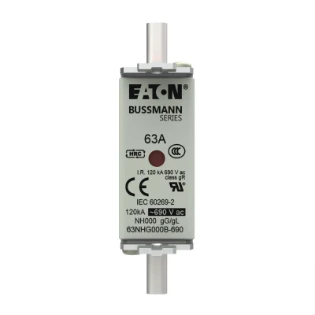 Eaton - Smeltpatroon (mes) - NH FUSE 63AMP 690V SIZE 000 GG MGL 63NHG000B-690 12931859