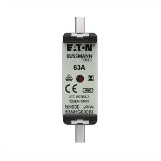 Eaton - Smeltpatroon (mes) - NH FUSE 63AMP 500V SIZE 000 GG IMGL 63NHG000BI 12931917