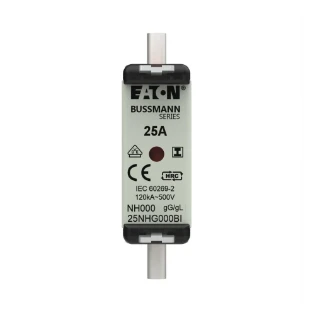 Eaton - Smeltpatroon (mes) - NH FUSE 25AMP 500V SIZE 000 GG IMGL 25NHG000BI 12932345