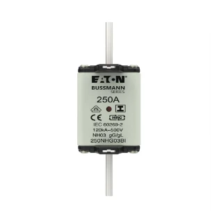 Eaton - Smeltpatroon (mes) - NH FUSE 250A 500V GL/GG SIZE 03 250NHG03BI 12932485