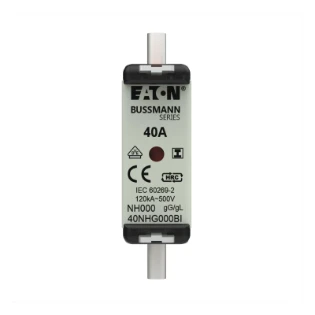 Eaton - Smeltpatroon (mes) - NH FUSE 40AMP 500V SIZE 000 GG IMGL 40NHG000BI 12932719