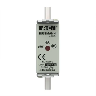 Eaton - Smeltpatroon (mes) - NH FUSE 4AMP 690V SIZE 000 GG MGL 4NHG000B-690 12932723