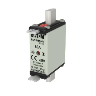 Eaton - Smeltpatroon (mes) - NH FUSE 80AMP 500V SIZE 000 GG IMGL 80NHG000BI 12932917
