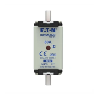 Eaton - Smeltpatroon (mes) - 80Amp 400V AC GFF 00 NH FUSE 80NHFF00BI-400 12933052
