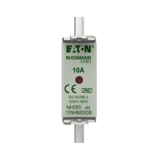 Eaton - Smeltpatroon (mes) - NH FUSE 10AMP 500V aM SIZE 000 DUAL 10NHM000B 12933068