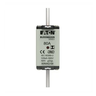 Eaton - Smeltpatroon (mes) - NH FUSE 80A 500V AC gG  SIZE 1 80NHG1BI 12933235