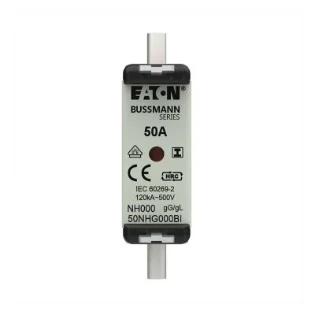 Eaton - Smeltpatroon (mes) - NH FUSE 50AMP 500V SIZE 000 GG IMGL 50NHG000BI 12934005