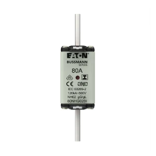 Eaton - Smeltpatroon (mes) - NH FUSE 80A 500V GL/GG SIZE 02 80NHG02BI 12934026