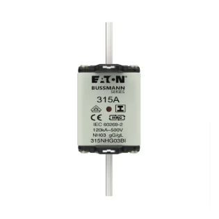 Eaton - Smeltpatroon (mes) - NH FUSE 315A 500V GL/GG SIZE 03 315NHG03BI 12934296