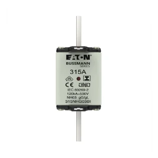 Eaton - Smeltpatroon (mes) - NH FUSE 315A 500V GL/GG SIZE 03 315NHG03BI 12934712