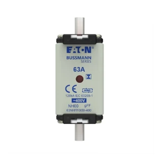Eaton - Smeltpatroon (mes) - EATON 63Amp 400V AC GFF 00 NH FUSE 63NHFF00BI-400 12934715
