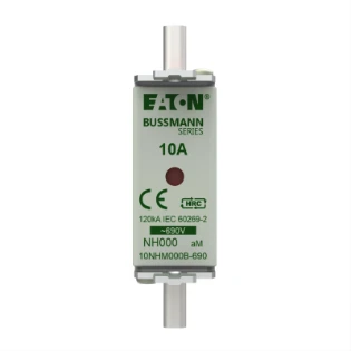 Eaton - Smeltpatroon (mes) - NH FUSE 10AMP 690V aM SIZE 000 10NHM000B-690 12934783