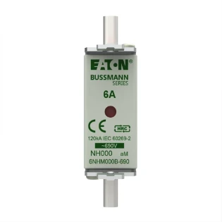 Eaton - Smeltpatroon (mes) - NH FUSE 6AMP 690V aM SIZE 000 6NHM000B-690 12934871