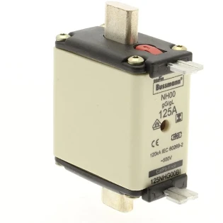Eaton - Smeltpatroon (mes) - NH FUSE 125A 500V GL/GG SIZE 00 125NHG00BI 140278