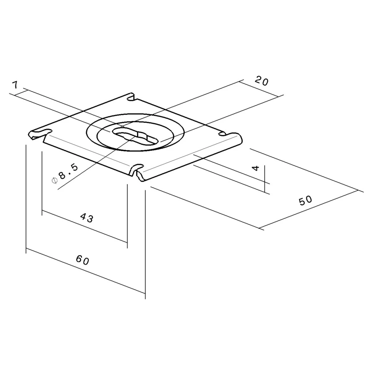 Cablofil Plafondbevestiging kabeldraagsysteem CE40 CM558058 15656446